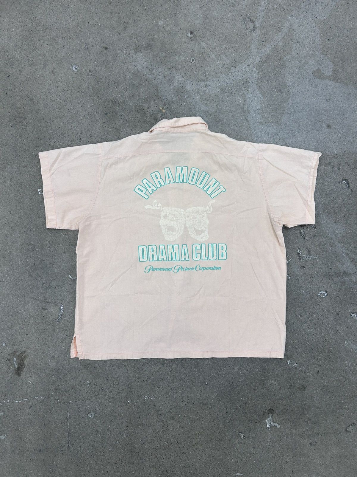Vintage Vintage peach paramount drama club button shirt Size US M / EU 48-50 / 2 - 2 Thumbnail