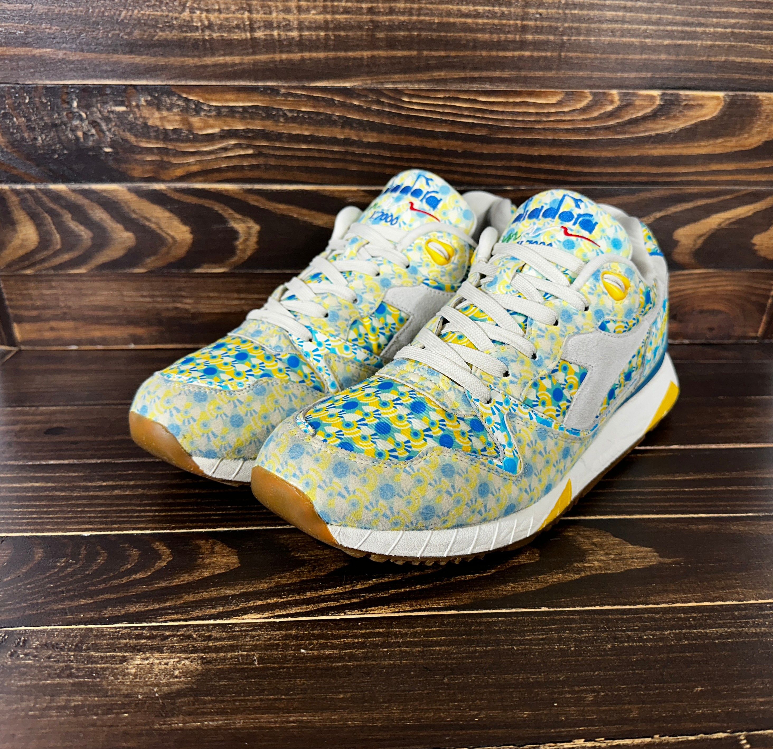 Diadora Diadora V7000 'Futurism - Blue Bell' Men's Sneakers VeryRare Size US 10 / IT 40 - 4 Thumbnail