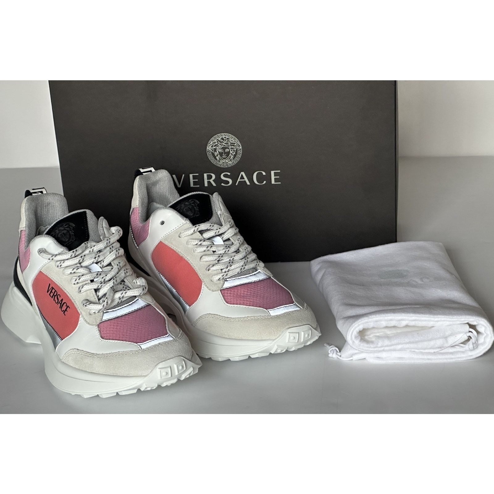 Versace Versace Low Top Womens Pink Sneakers 10 US 1011941 Size US 10 / IT 40 - 11 Thumbnail