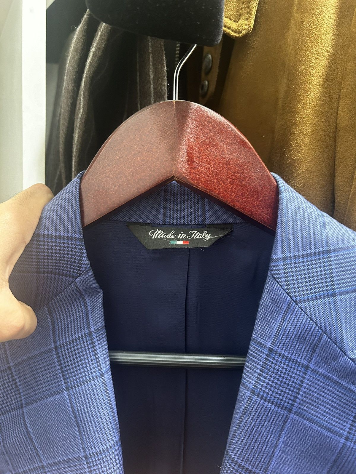 Suitsupply 1299$ Suit jacket (415$), blue suit Neo-Italy style Size 44S - 5 Thumbnail