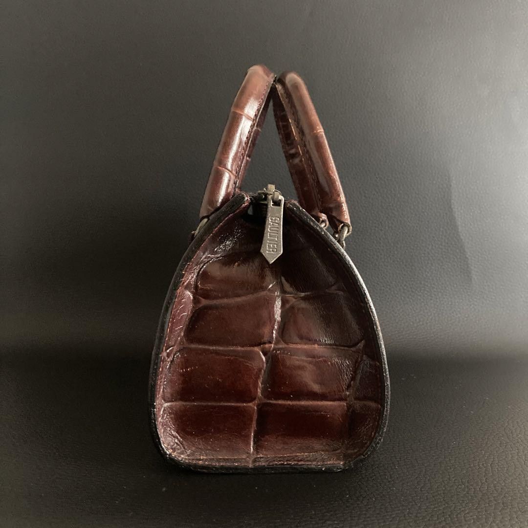 Jean Paul Gaultier Logo Crocodile Embossed 2 Way Shoulder Bag Size ONE SIZE - 4 Thumbnail