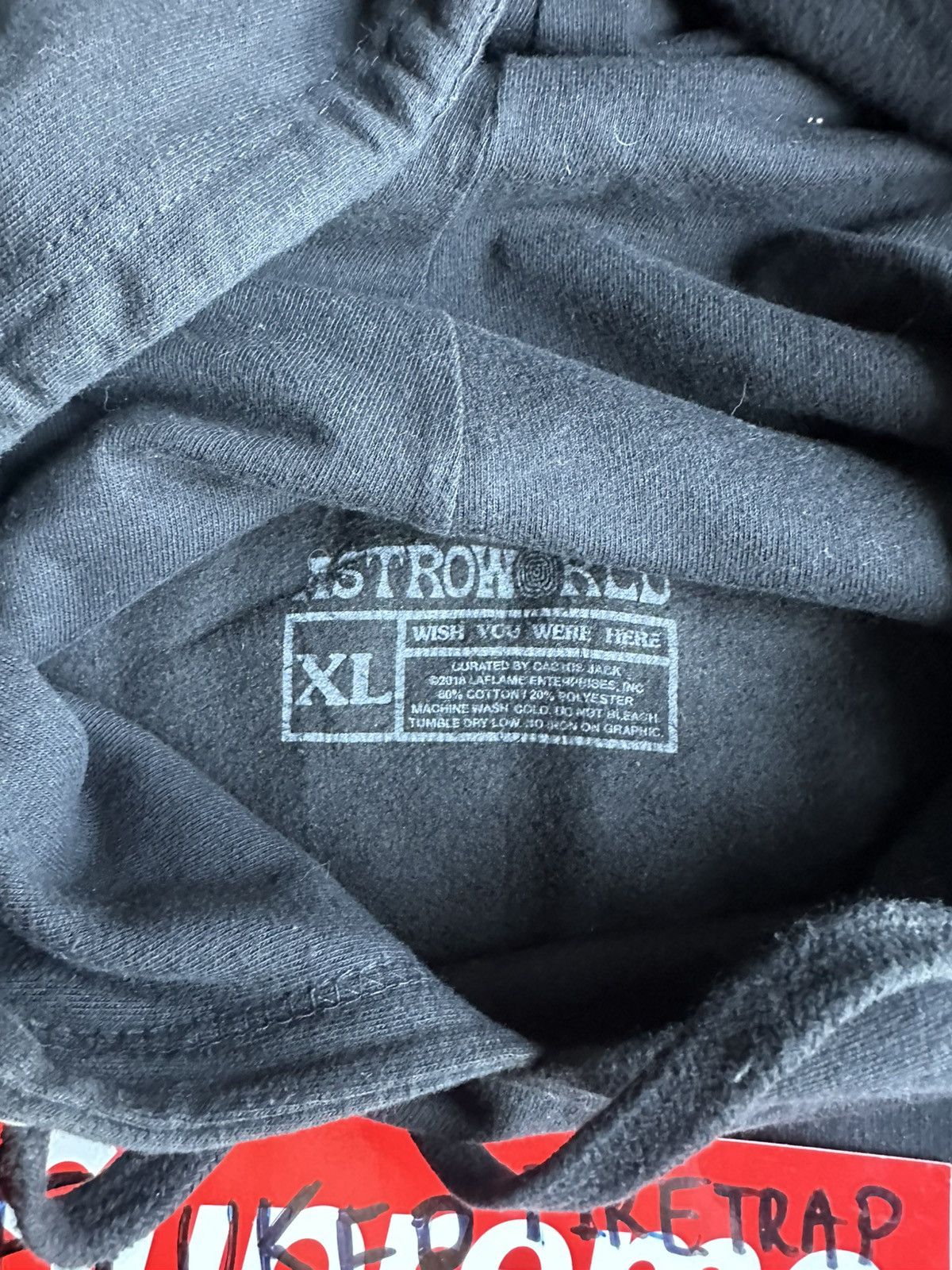 Travis Scott Travis Scott Astroworld World Peace Hoodie in black Size US XL / EU 56 / 4 - 9 Thumbnail