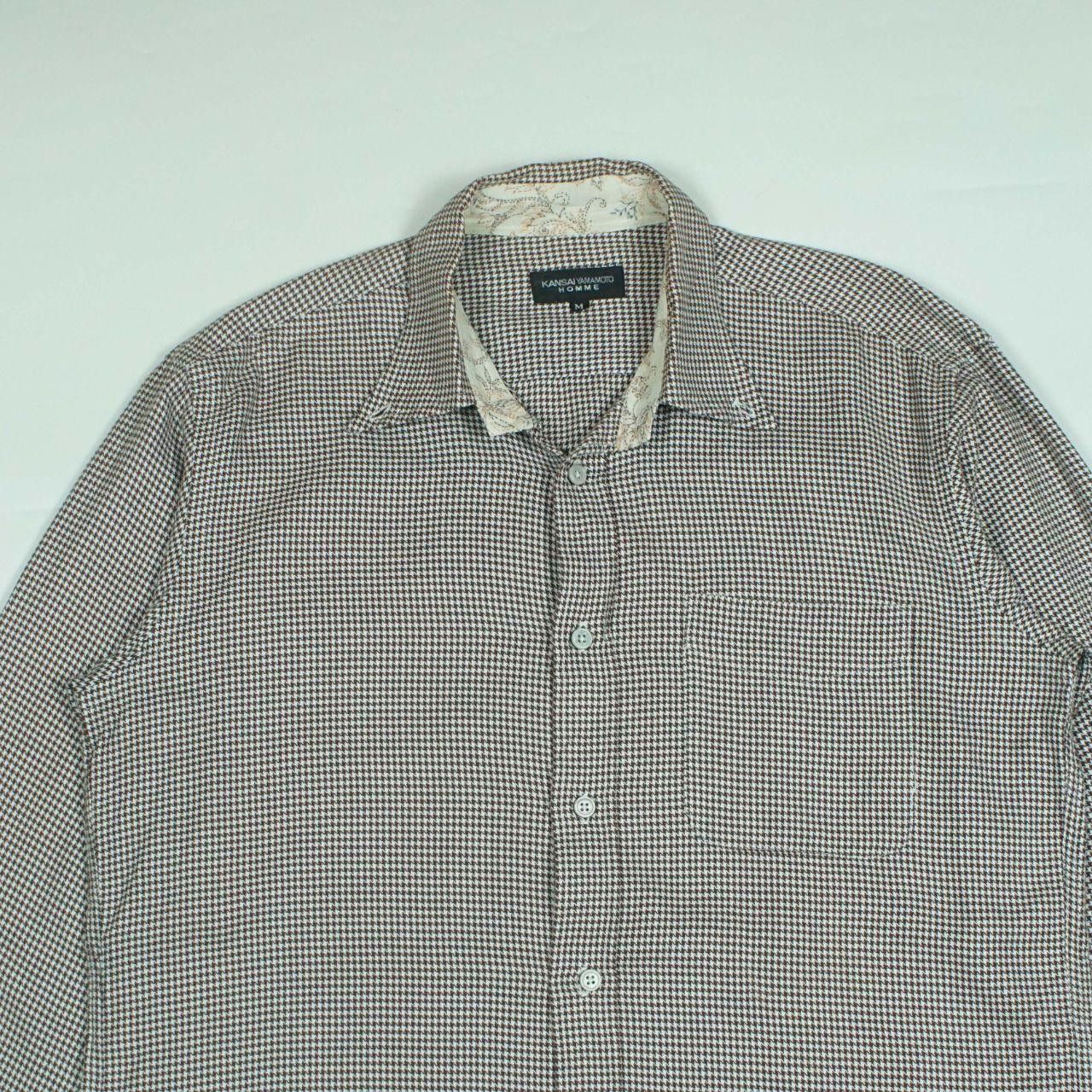 Kansai Yamamoto *NoTariff Kansai Yamamoto Homme Houndstooth Shirt Size US M / EU 48-50 / 2 - 2 Thumbnail