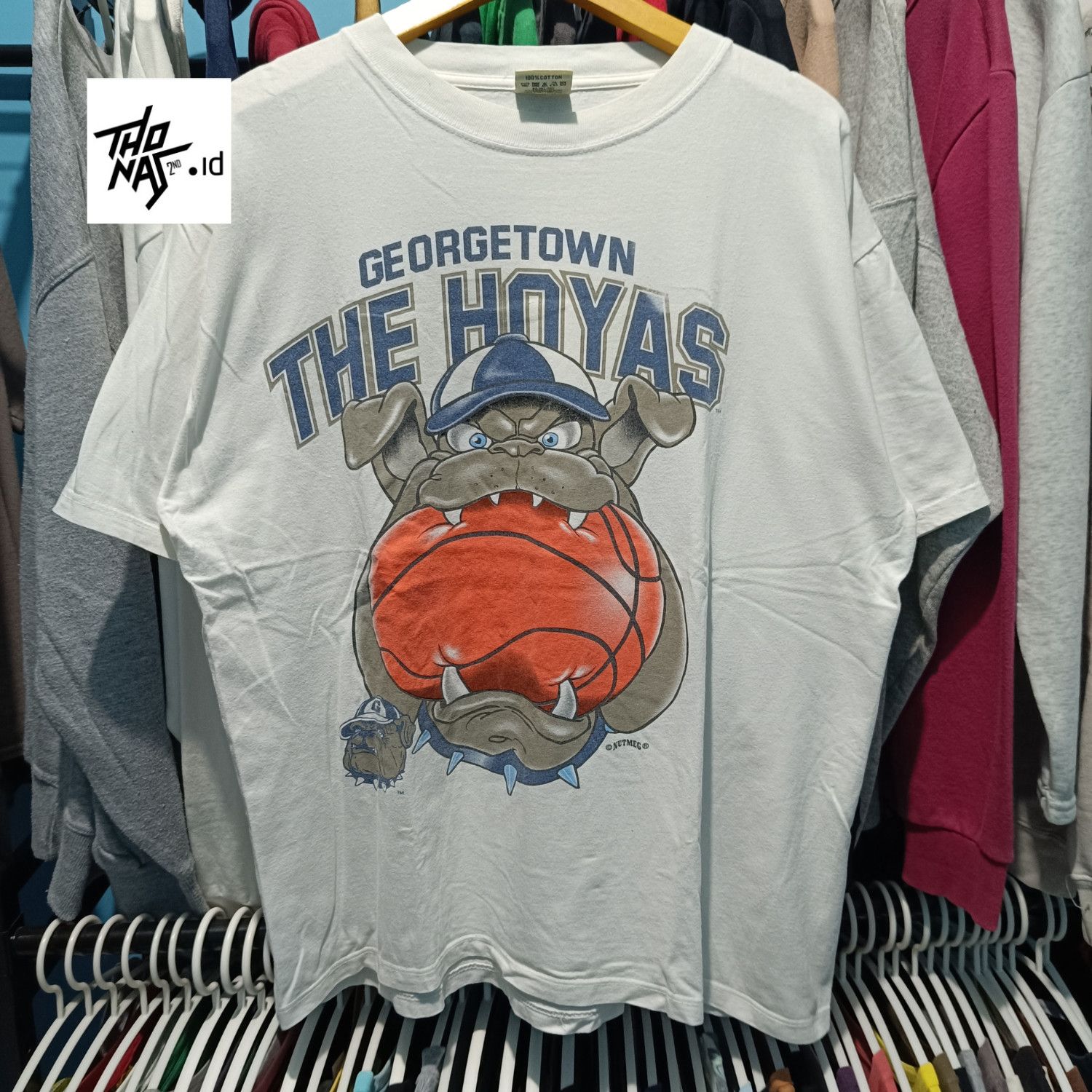 Nutmeg 90s Georgetown The Hoyas NCAA Size US XL / EU 56 / 4 - 2 Thumbnail