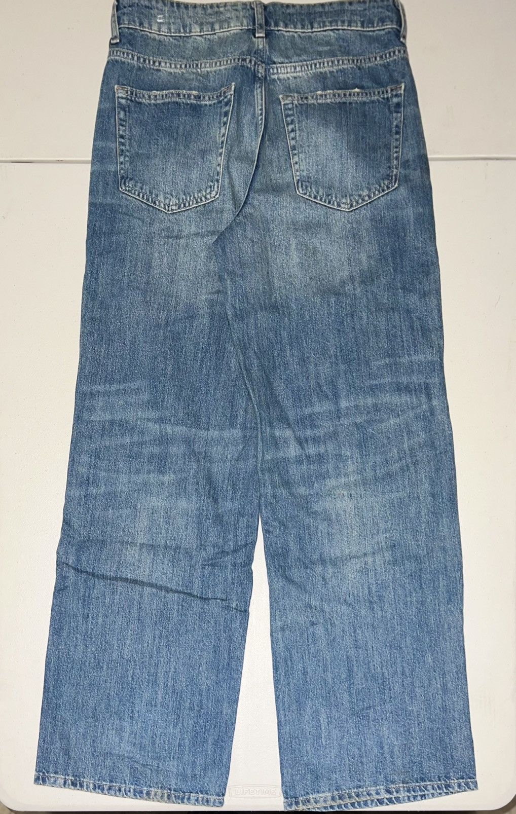 Zara Zara Baggy Dark Washed Blue Jeans Size US 30 / EU 46 - 2 Thumbnail