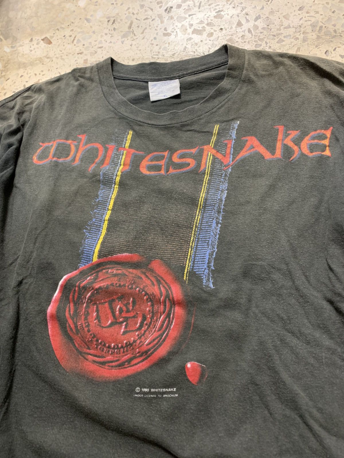 Vintage Whitesnake vintage 1990 Tee Size US XL / EU 56 / 4 - 2 Thumbnail