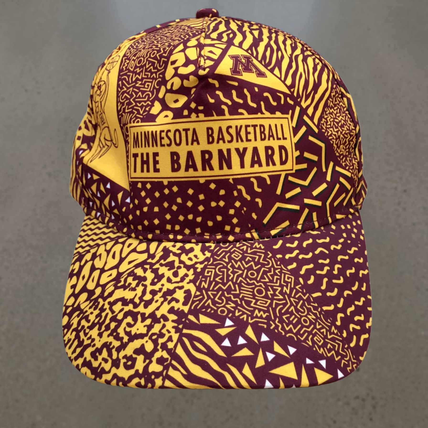 Vintage Minnesota Basketball The Barnyard Snapback Cap Hat Men OS Maroon Golden Grophers Size ONE SIZE - 1 Thumbnail