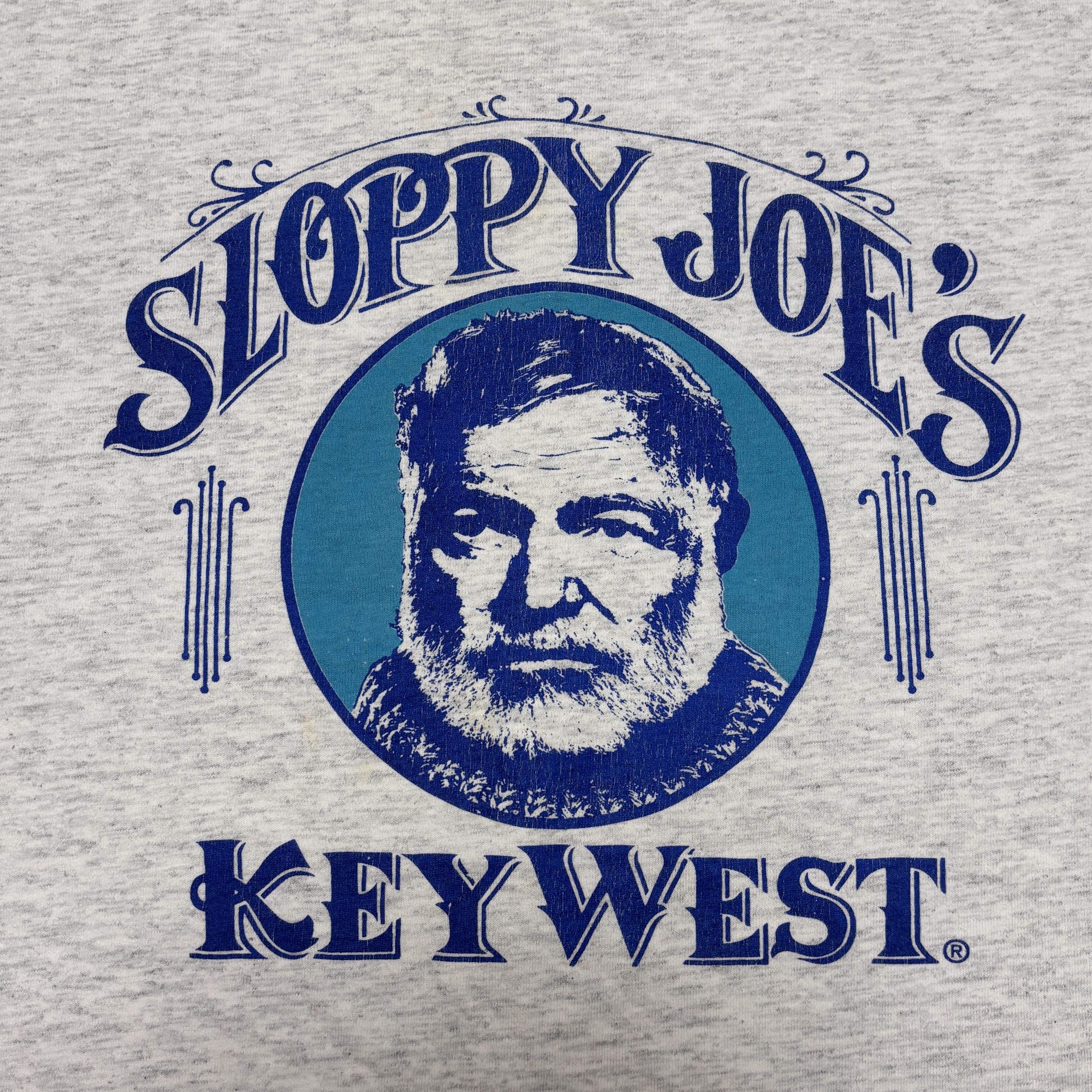 Vacation × Vintage Vintage 90s T Shirt Single Stitch Sloppy Joes Key West Art Size US XXL / EU 58 / 5 - 4 Thumbnail