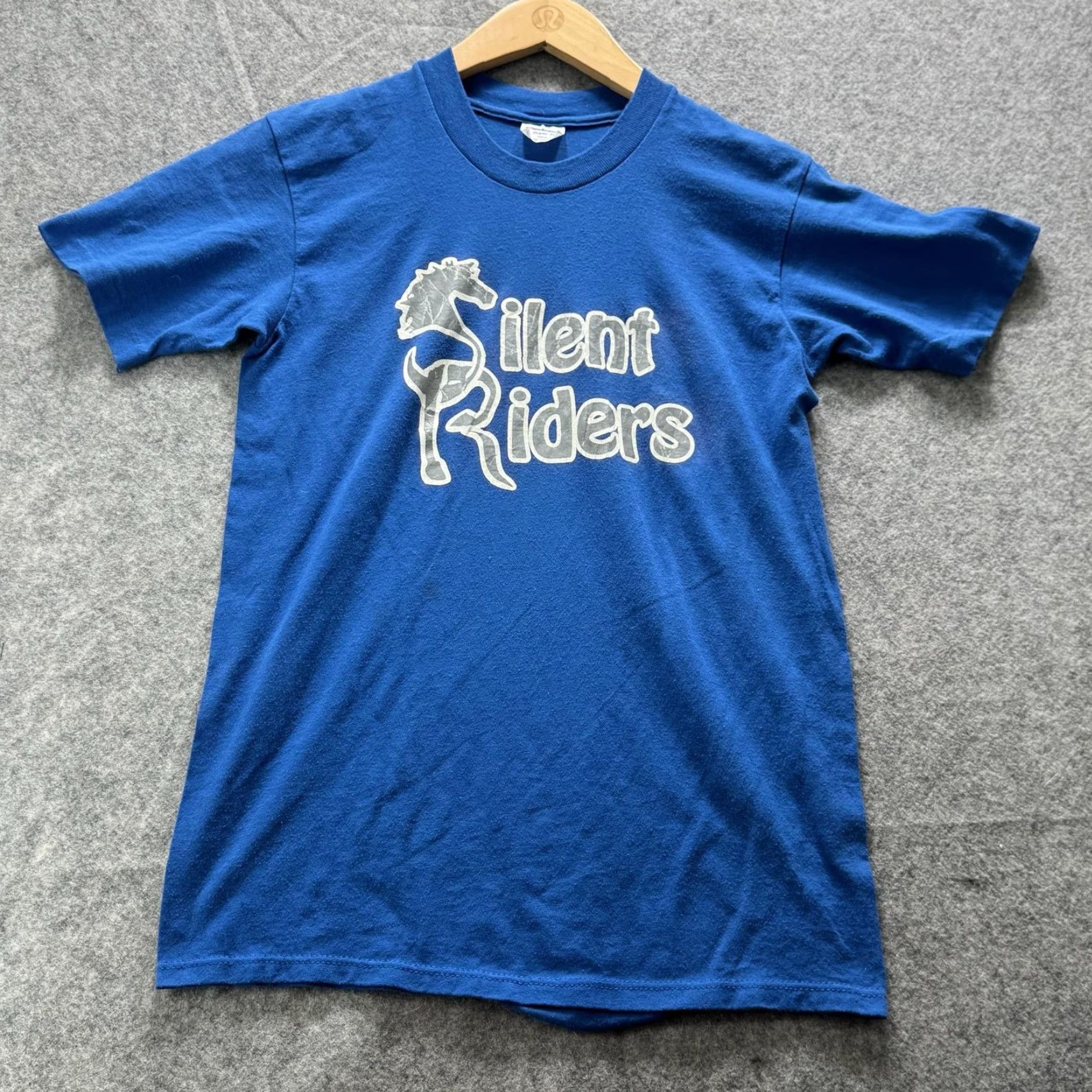 Vintage Vintage Stedman Shirt Mens M Blue Silent Riders Graphic Tee Made In USA y2k 90s Size US M / EU 48-50 / 2 - 2 Thumbnail