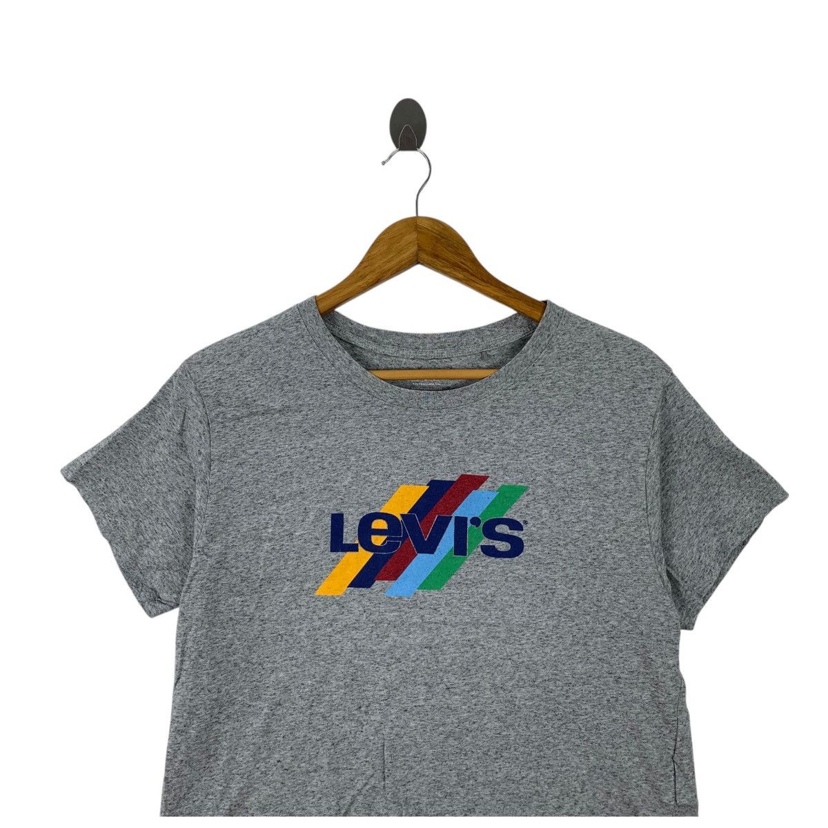 Levi's Vintage 90’ LEVI’S STRAUSS RAINBOW Cropped Top Tee Shirt Size M / US 6-8 / IT 42-44 - 2 Thumbnail