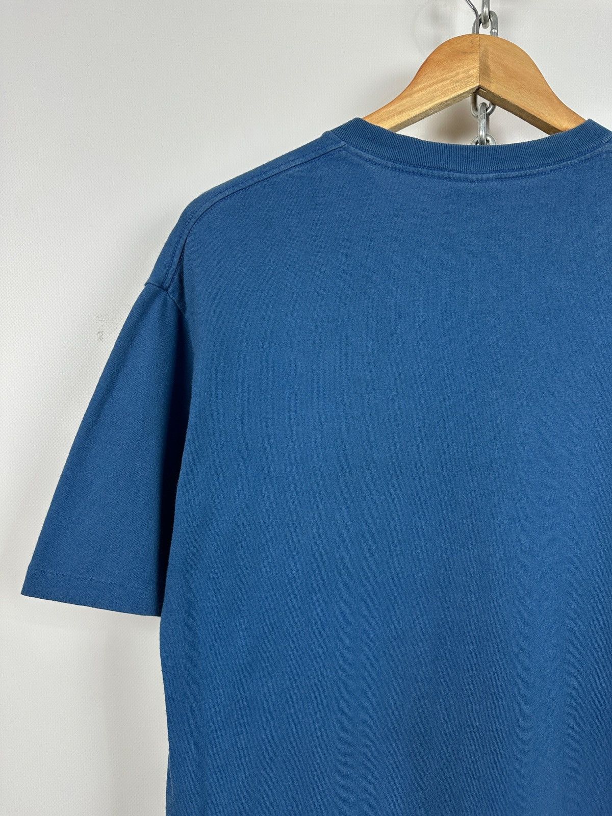 Stussy 00s Vintage Stussy Graphic Logo Single Stitch Blue T-Shirt Size US M / EU 48-50 / 2 - 17 Thumbnail