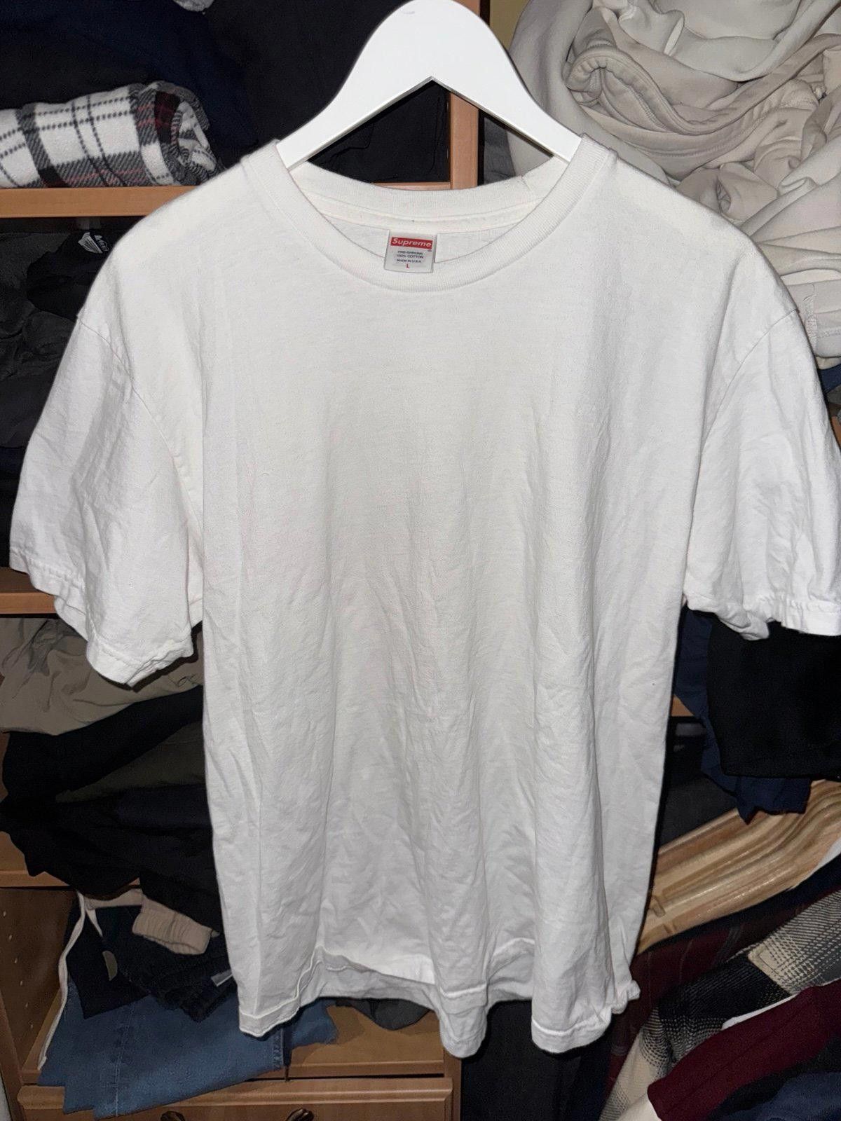 Supreme Supreme Backwards Spellout T-Shirt White Sz L Auth Rare Size US L / EU 52-54 / 3 - 3 Thumbnail