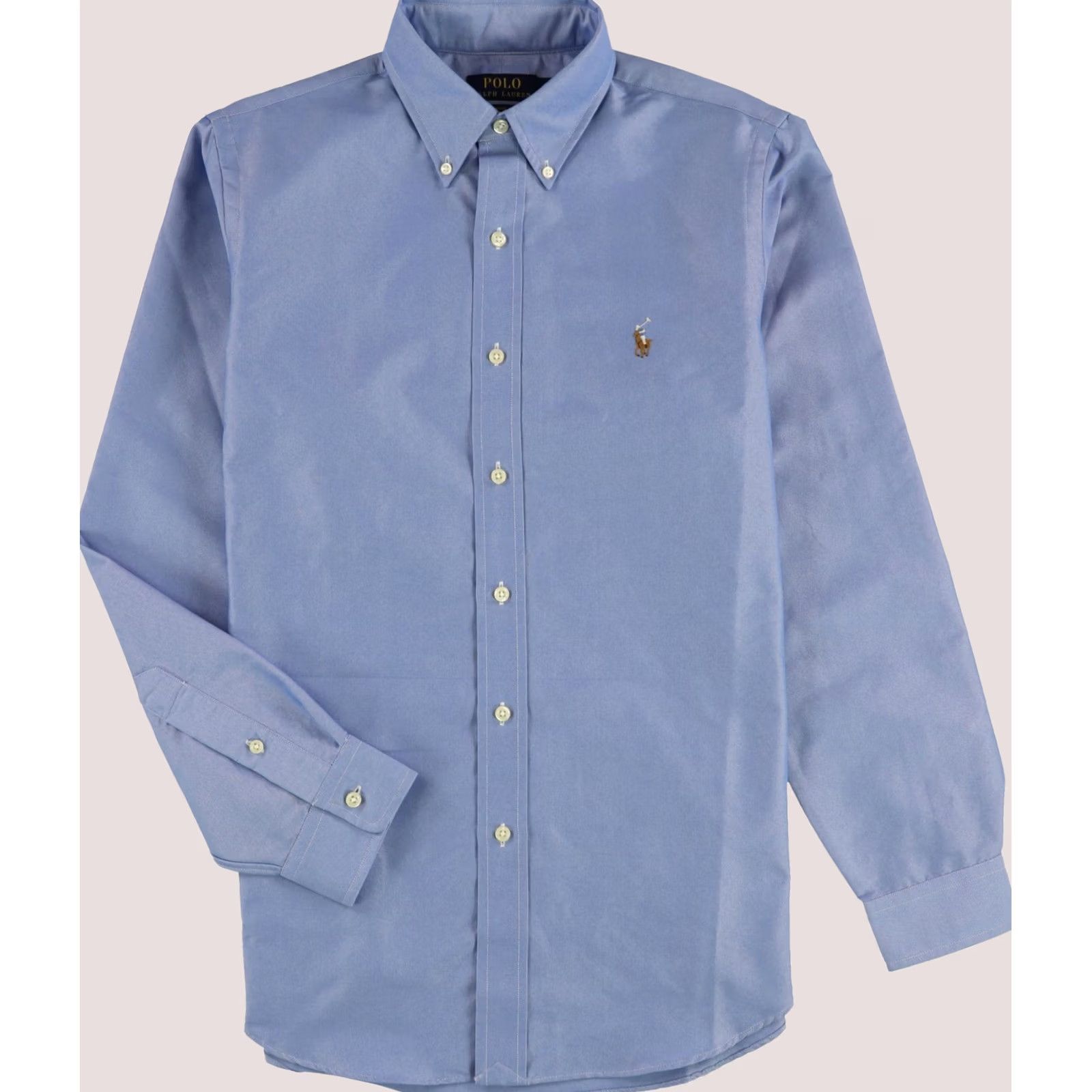 Ralph Lauren Ralph Lauren Mens Classic Fit Button Up Shirt, Blue, X-Large Size US XL / EU 56 / 4 - 1 Thumbnail