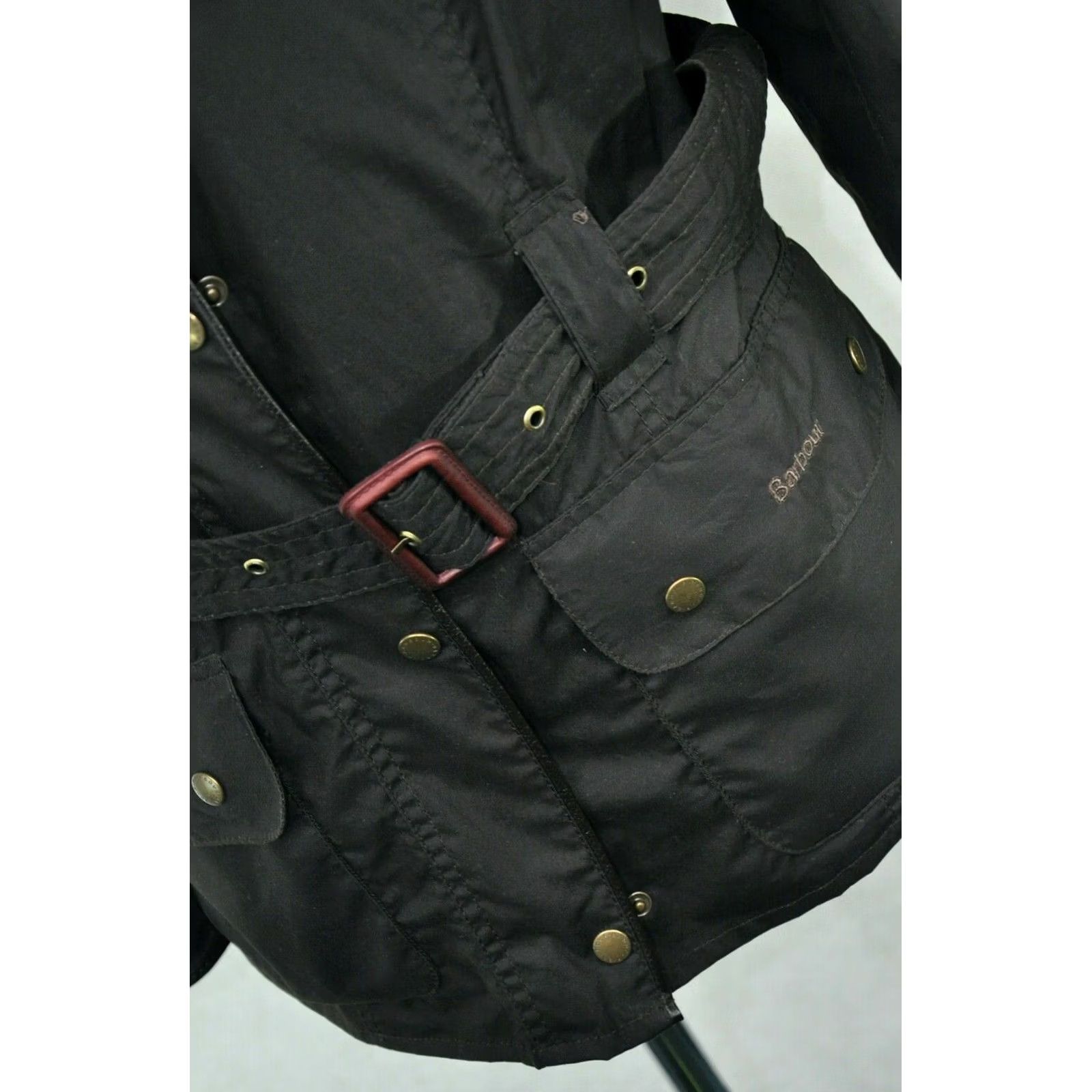 Barbour Barbour FLYWEIGHT HQ WAXED Jacket Women Brown US 12 / UK 16, 100% WAXED COTTON, Regular Size, Chest 57cm, Back 73cm, Very Good Condition Size XL / US 12-14 / IT 48-50 - 6 Thumbnail