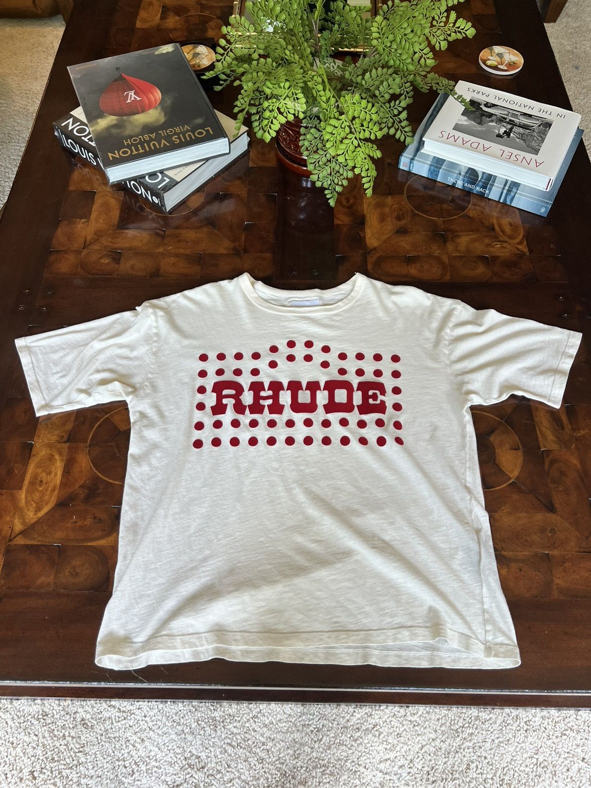 Rhude RHUDE WESTERN COWBOY LOGO TEE Size US S / EU 44-46 / 1 - 2 Thumbnail