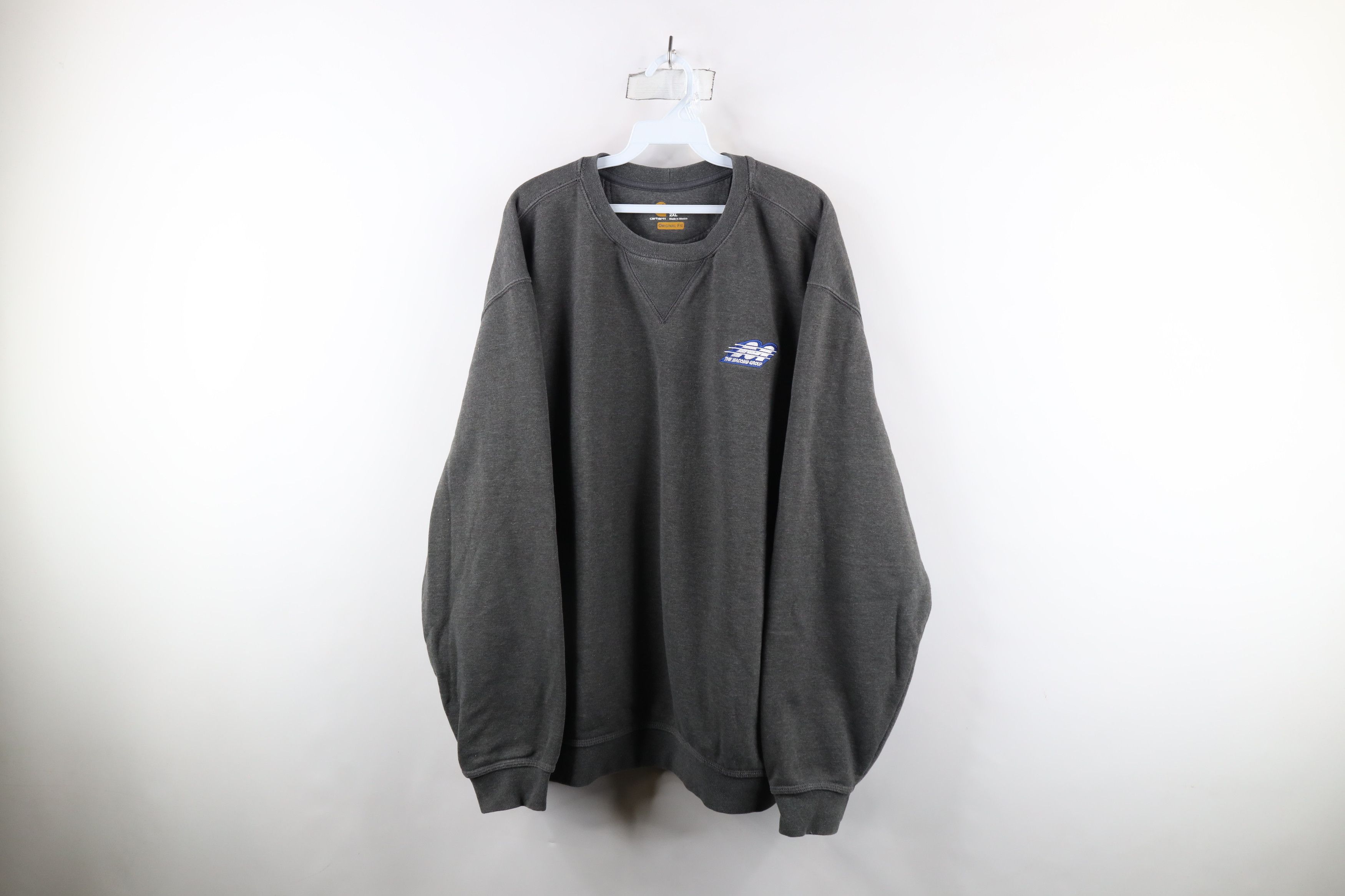 Carhartt × Vintage Vintage Carhartt Out Heavyweight Crewneck Sweatshirt Gray Size US XXL / EU 58 / 5 - 1 Thumbnail