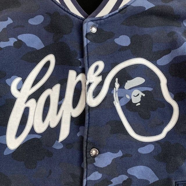 Bape BAPE Blue camo sweat varsity jacket a bathing ape NIGO Size US M / EU 48-50 / 2 - 2 Thumbnail