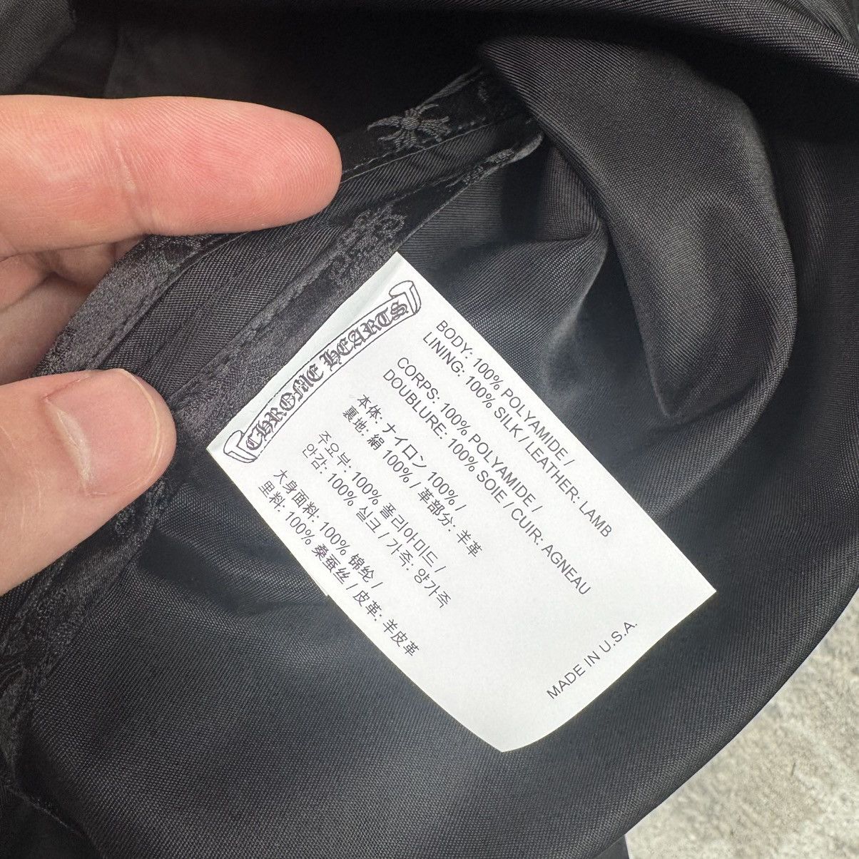 Chrome Hearts Nylon cross patch fishtail zip up jacket Size US L / EU 52-54 / 3 - 18 Thumbnail