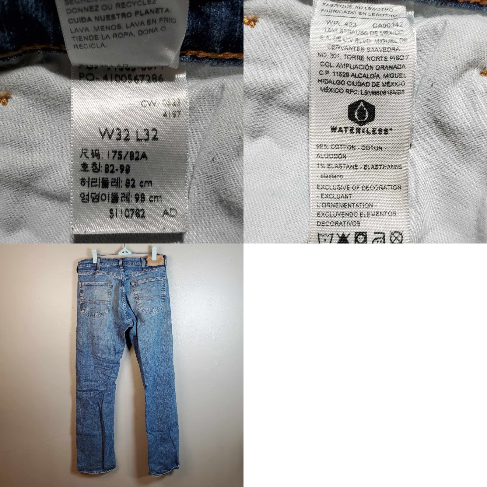 Levi's VINTAGE Levi's Jeans Bootcut 31 32 Mens Distressed Grunge Skater Blue 90s Mens Boots? Size US 31 - 8 Thumbnail