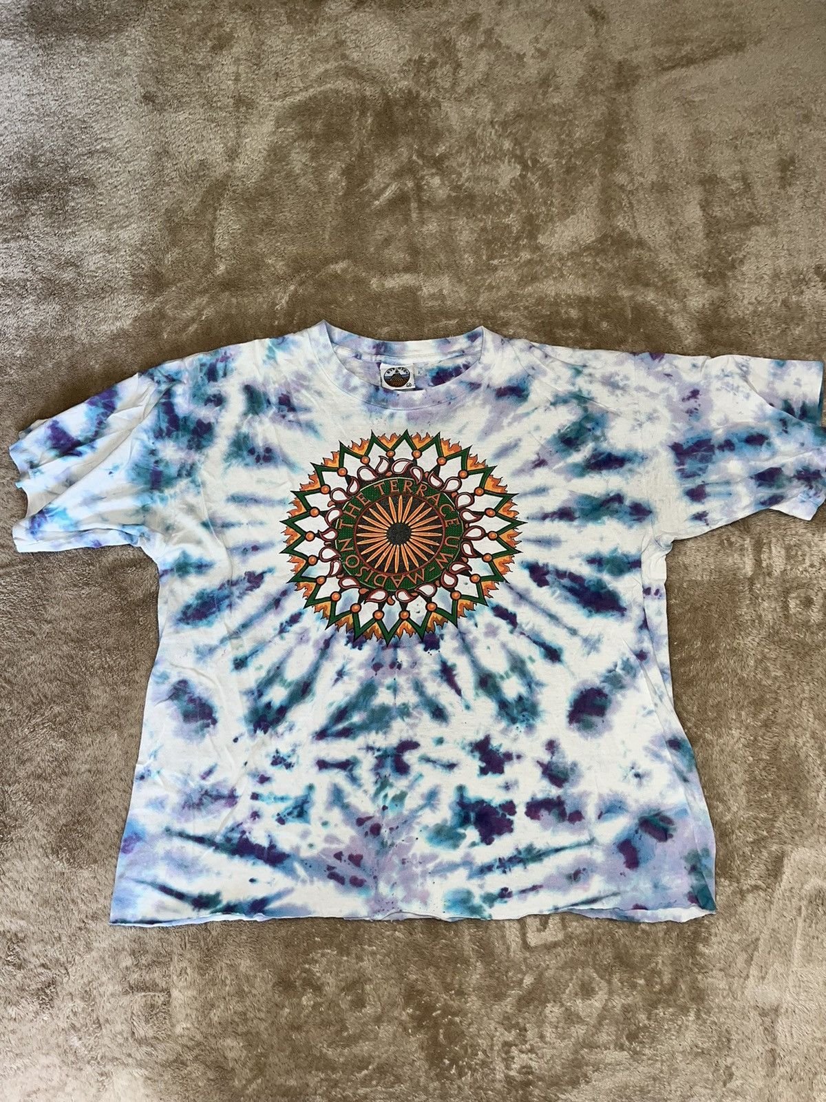 Vintage Vintage Tie Dye Shirt Single Stitch Size US L / EU 52-54 / 3 - 1 Thumbnail