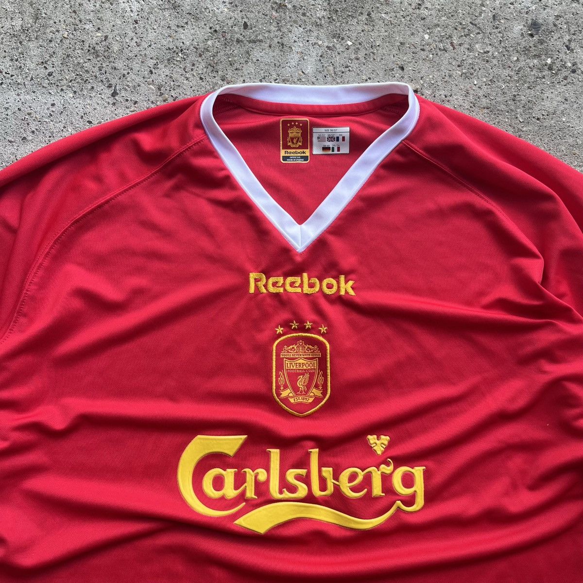 Reebok × Vintage Reebok 2001/02 vintage Liverpool Football Jersey home Size US XXL / EU 58 / 5 - 2 Thumbnail