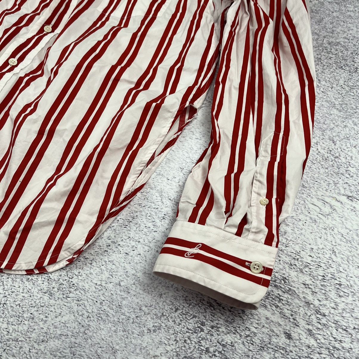 Balenciaga Balenciaga red/white blouse shirt oversized Size M / US 6-8 / IT 42-44 - 4 Thumbnail