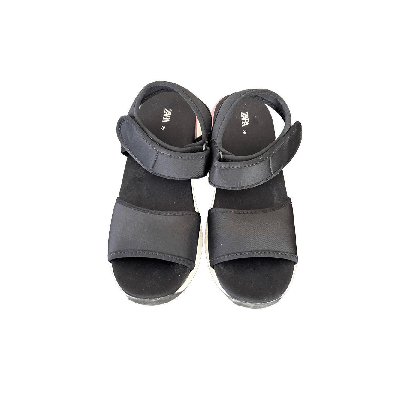 Zara ZARA Platform Wedge Sandals size 8 Size US 8 / IT 38 - 6 Thumbnail