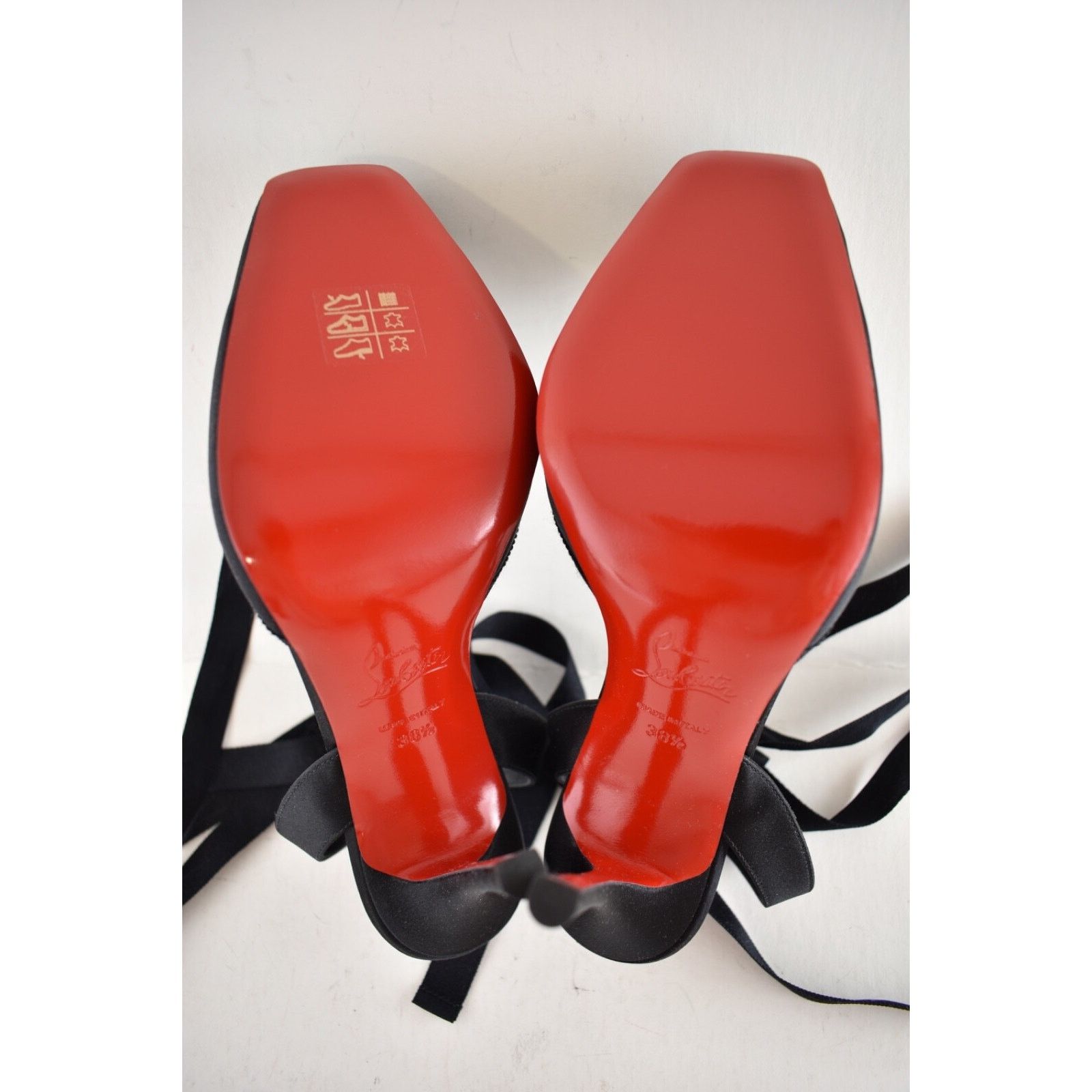 Christian Louboutin Christian Louboutin Cassia Lace Up 100 Black Tie Ballet Size US 8.5 / IT 38.5 - 15 Thumbnail