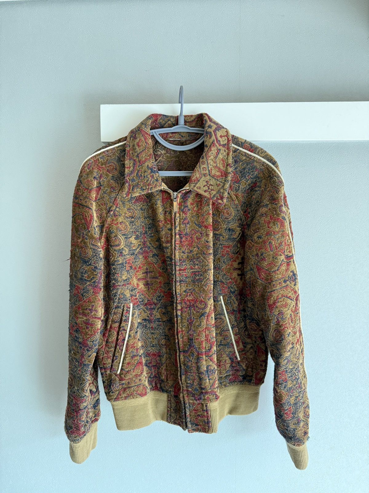 Saint Laurent Paris SAINT LAURENT Tapestry Bomber Jacket (SS17) Size US S / EU 44-46 / 1 - 1 Thumbnail