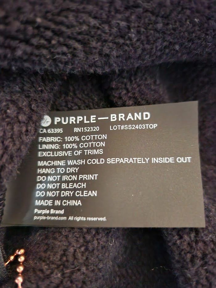 Purple Brand Purple Brand Hoodie Size US S / EU 44-46 / 1 - 4 Thumbnail