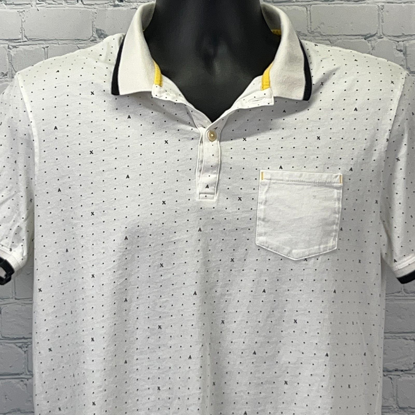 Armani Exchange Armani Exchange Polo Shirt AX Spotted Polka Dot White M Size US M / EU 48-50 / 2 - 1 Thumbnail