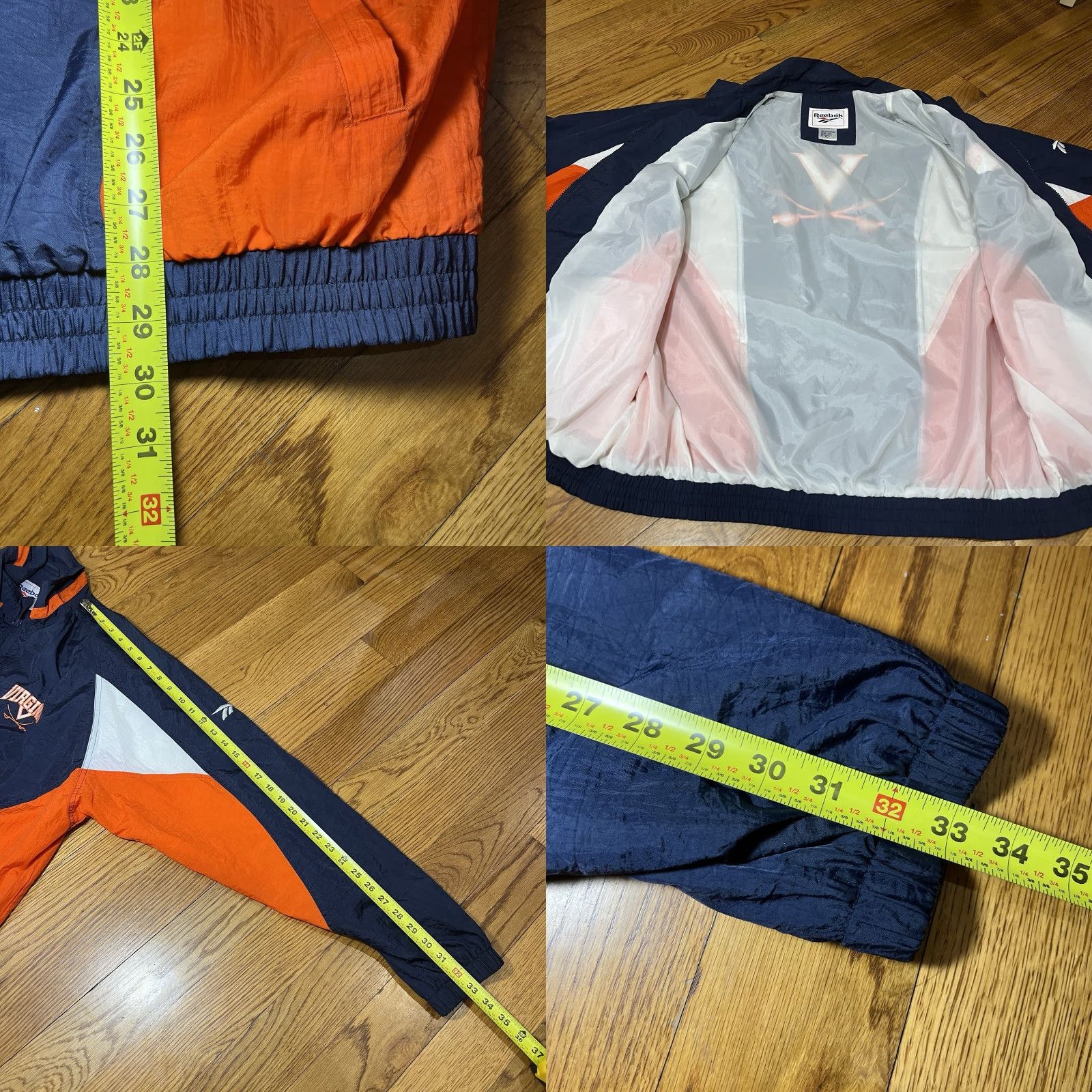 Reebok VINTAGE Reebok Windbreaker Jacket Men XL Blue 90s Logo Nylon Summer Spring Fall Sports Size US XL / EU 56 / 4 - 8 Thumbnail
