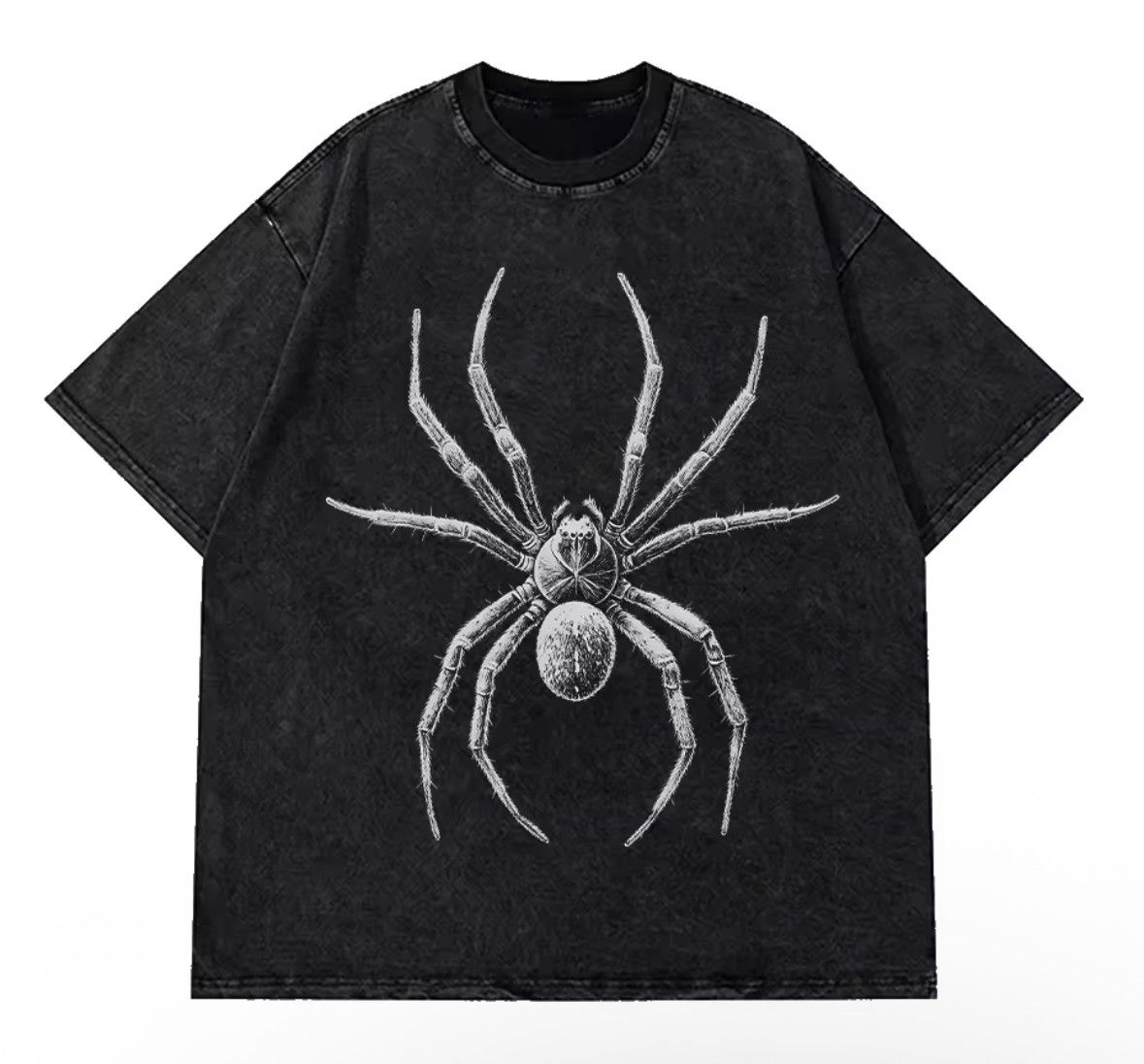 Japanese Brand Y2K Vintage Gothic Hand Draw Spider Print Distressed T-Shirt Size US S / EU 44-46 / 1 - 1 Thumbnail