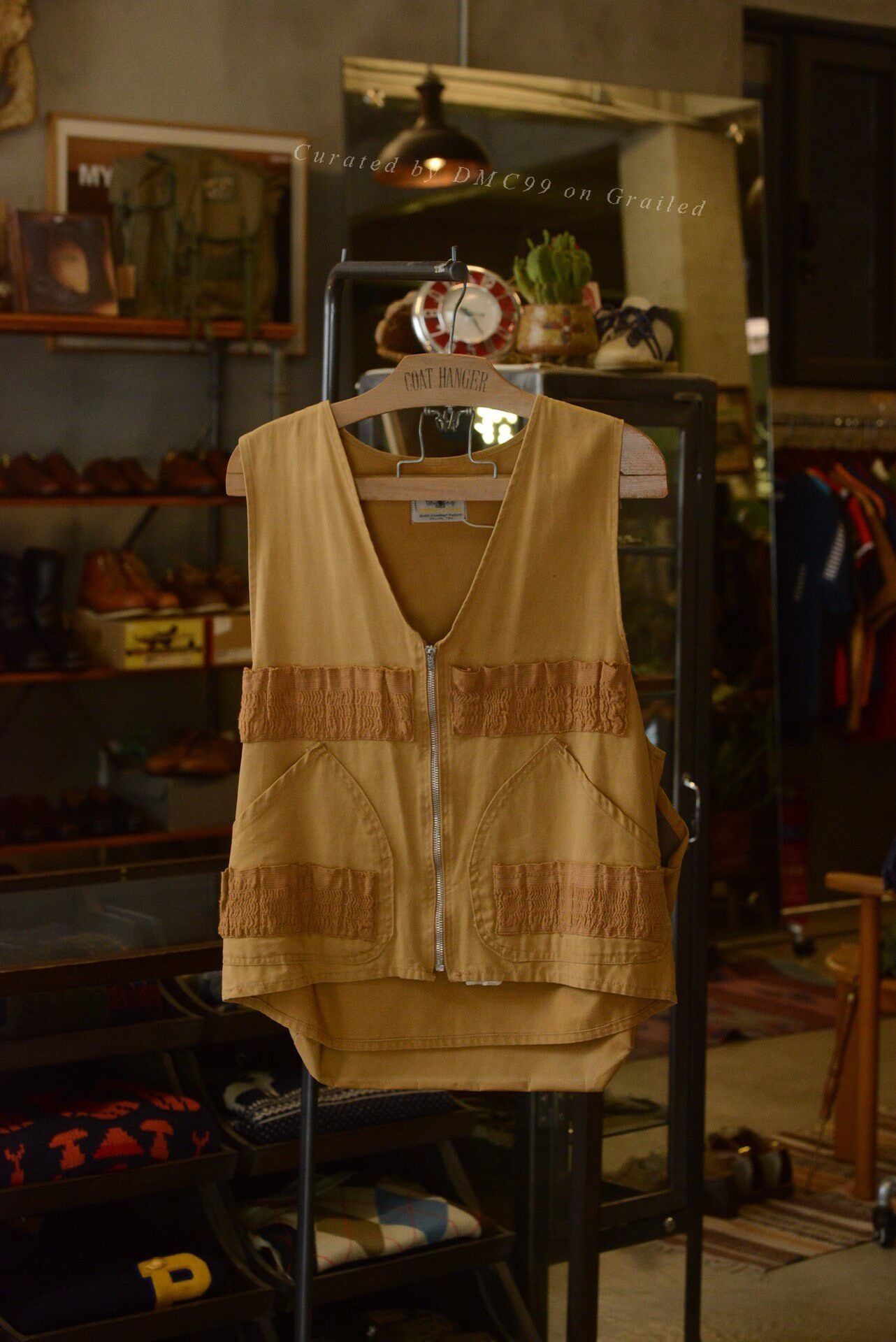 Black Sheep 1970s Hunting Vest with YKK Zipper Size US S / EU 44-46 / 1 - 1 Thumbnail