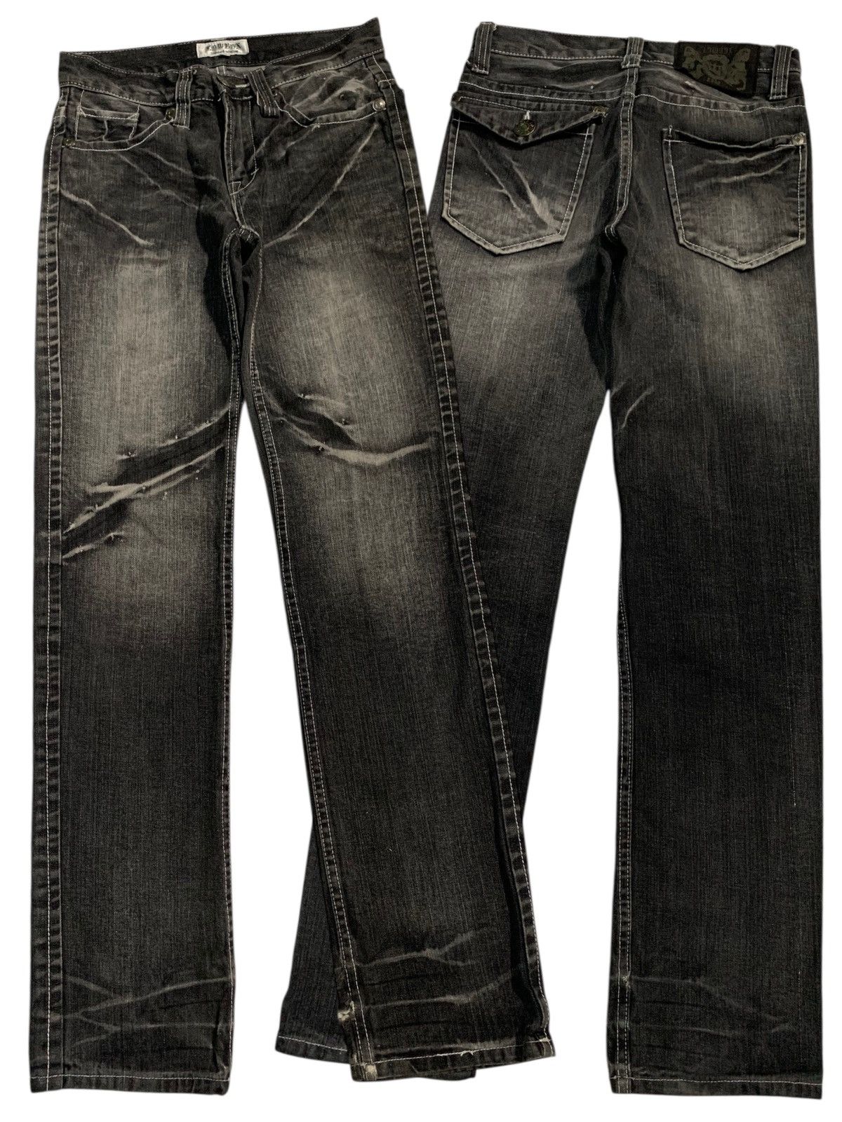 LOWBOX LOWBOX PUNK RUSTY CLAWMAX JAPANESE DISTRESSED DENIM Size US 30 / EU 46 - 1 Thumbnail