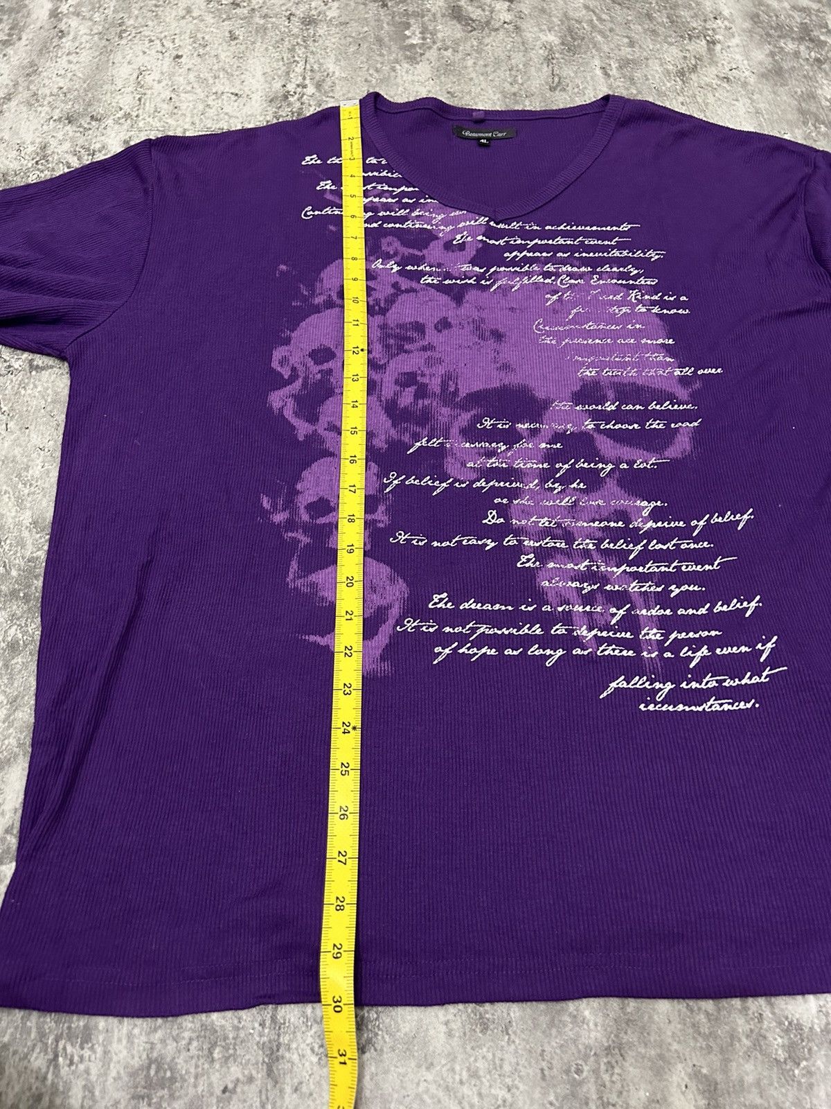 If Six Was Nine × Japanese Brand × Le Grande Bleu (L.G.B.) Beaumont Carr Poem Skull Long Shirt Size US XXL / EU 58 / 5 - 10 Thumbnail