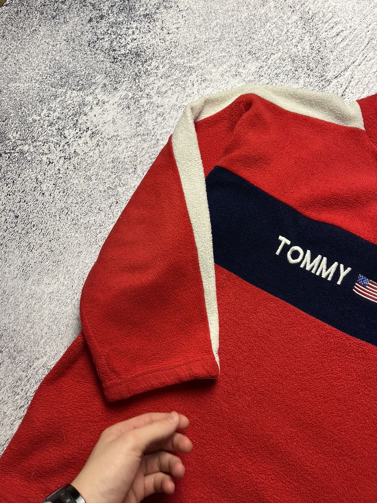Tommy Hilfiger Mens Fleece Jacket Tommy Sport Hilfiger Vintage Size L Size US XL / EU 56 / 4 - 8 Thumbnail