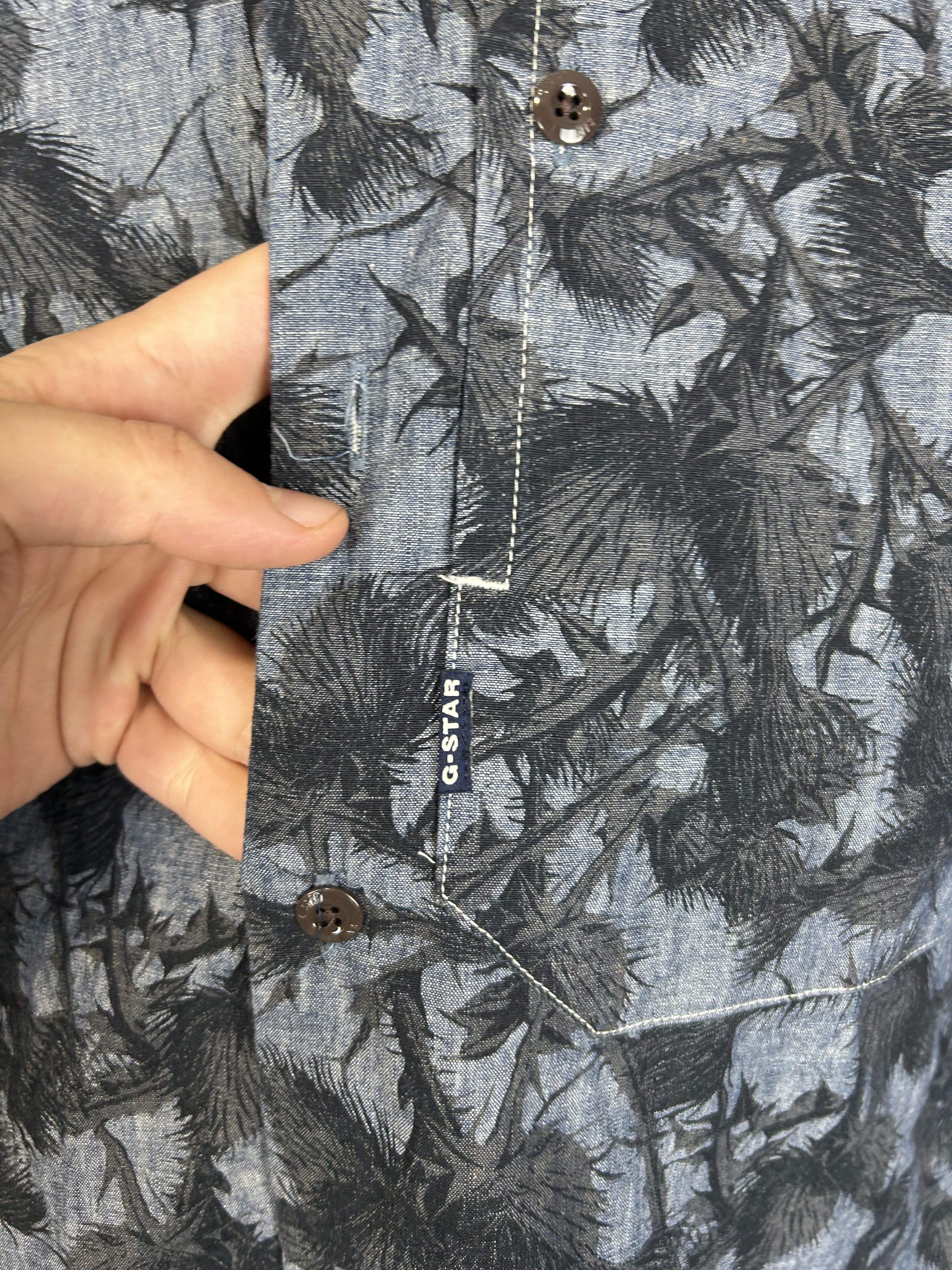 G-Star G Star Raw Shirts Hawaii Style Monogram Short Sleeve Floral Size US XS / EU 42 / 0 - 7 Thumbnail