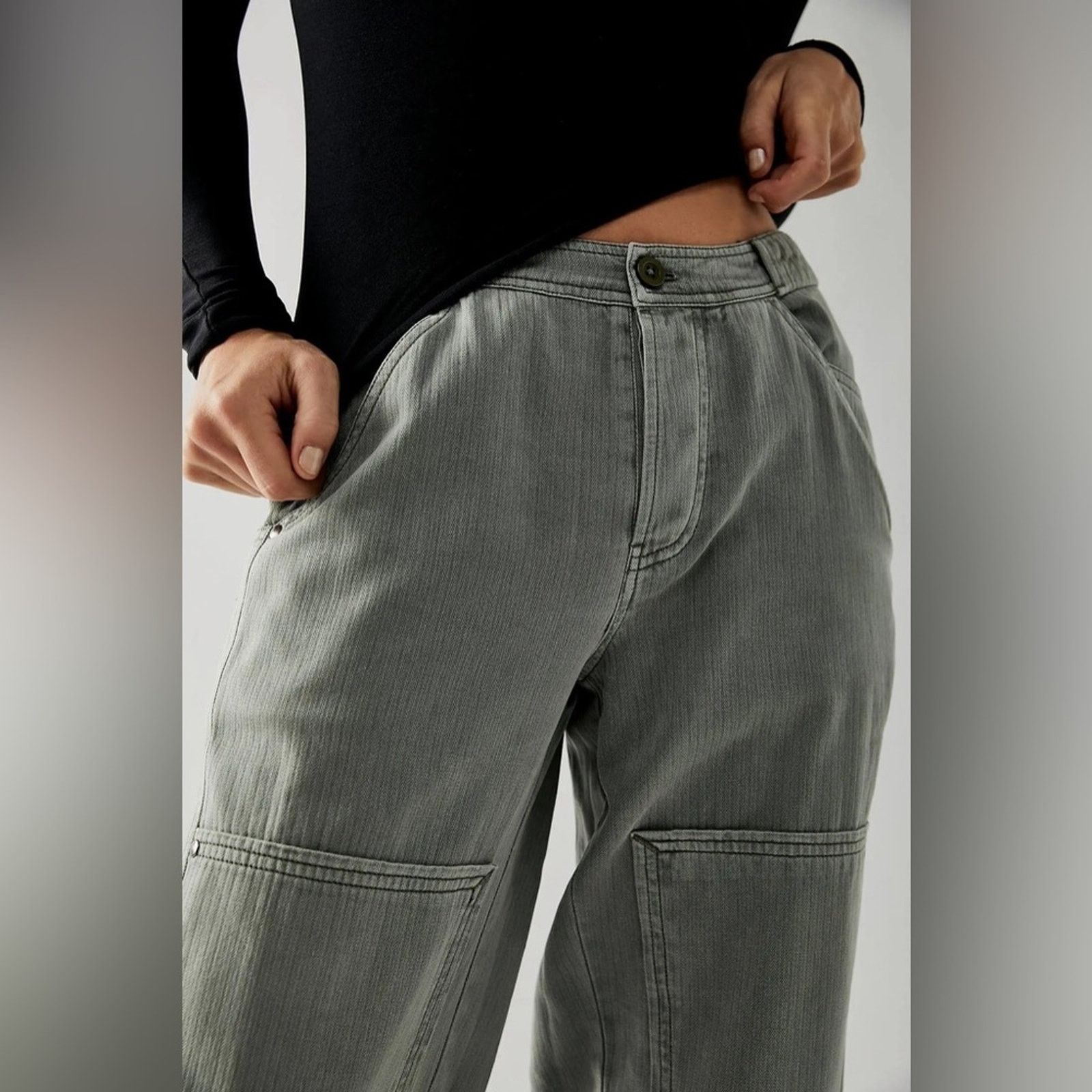 Free People 🎉LAST PIECE🎉Free People Turn Away Tapered Carpenter Pants Size 34" / US 12 / IT 48 - 4 Thumbnail