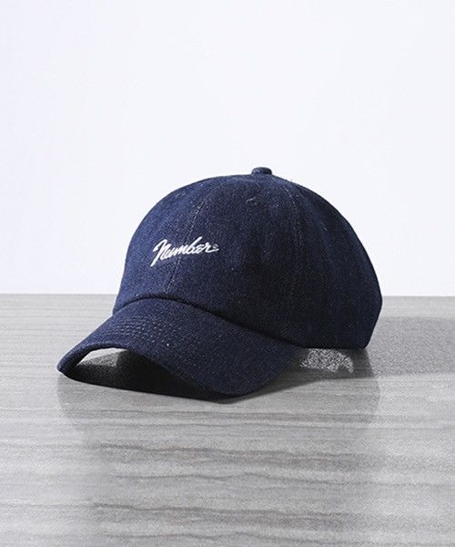 Number (N)ine × STUDIOUS Nimber (N)ine x Studious Denim 6 Panel Baseball Cap Size ONE SIZE - 2 Thumbnail