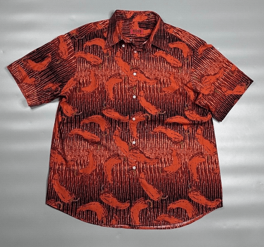 Hugo Boss Hugo Boss paper men's shirt M Size US M / EU 48-50 / 2 - 1 Thumbnail