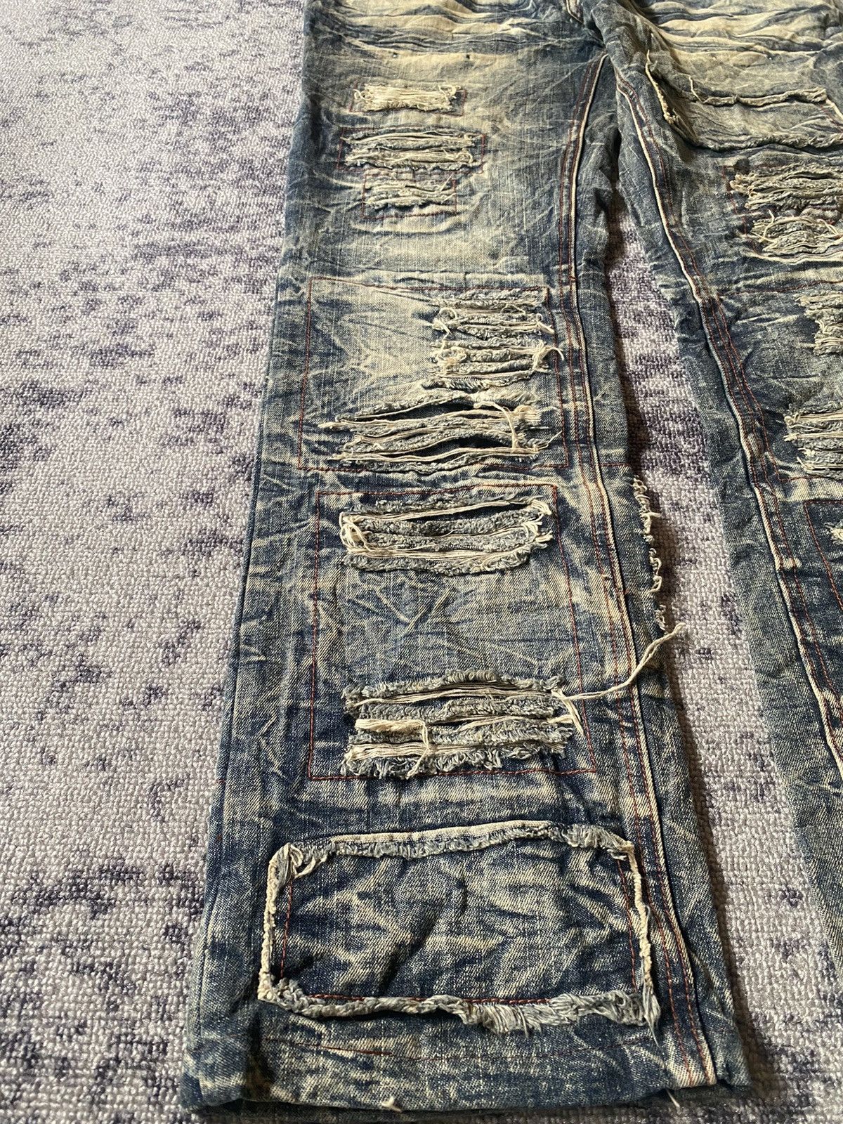 LOWBOX Y2k Lowbox D-Blu distressed ifsixwasnine bootcut jeans Size US 32 / EU 48 - 7 Thumbnail