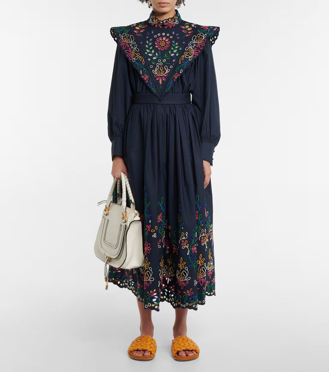 Chloe o1y0825 Turtleneck Blouse in Multicolor Size M / US 6-8 / IT 42-44 - 4 Thumbnail