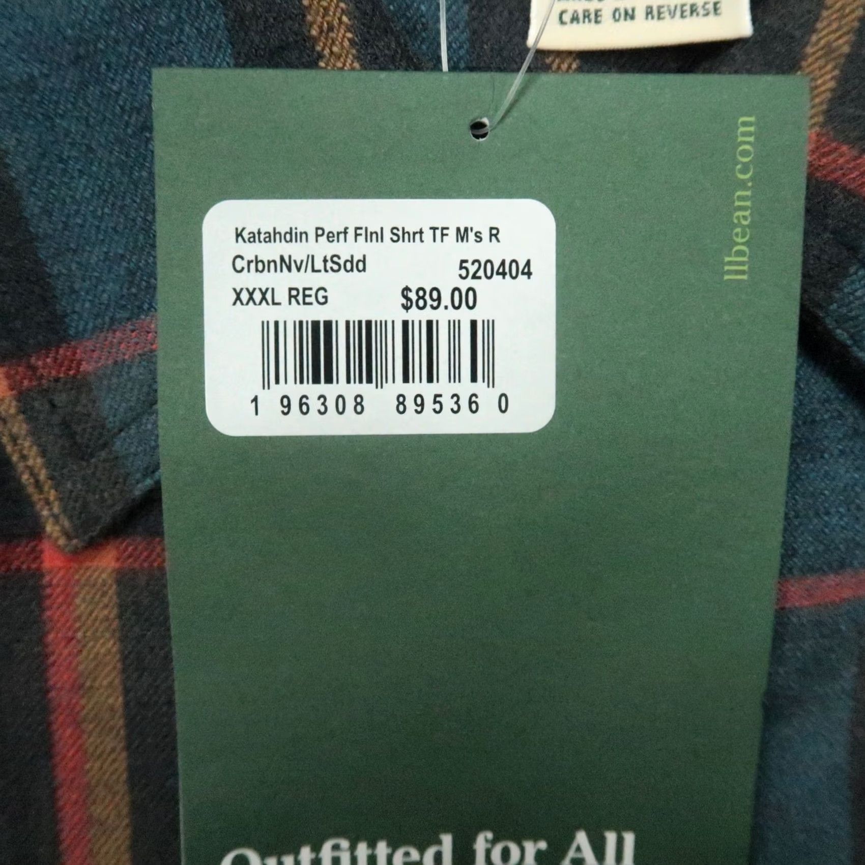 Vintage LL Bean Shirt Men 3XL Blue Plaid Katahdin Performance Flannel Long Sleeve NWT Size US XXL / EU 58 / 5 - 5 Thumbnail