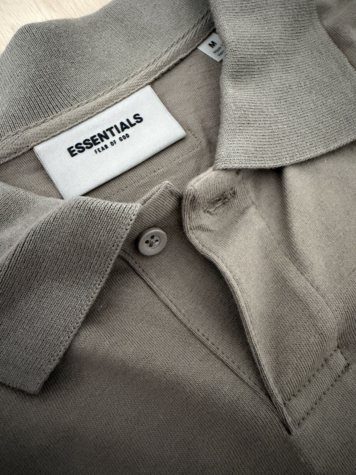 Essentials Fear of God Essentials SS21 Polo Shirt Taupe Size US M / EU 48-50 / 2 - 4 Thumbnail