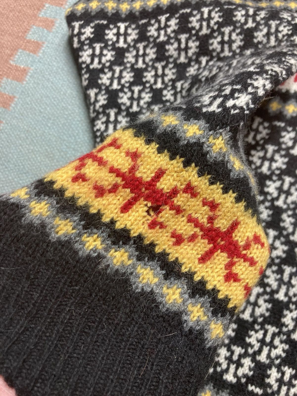 Izod × Vintage Izod sweater wool knit snowflake Birds Eye Icelandic Nord XL Size US XL / EU 56 / 4 - 10 Thumbnail