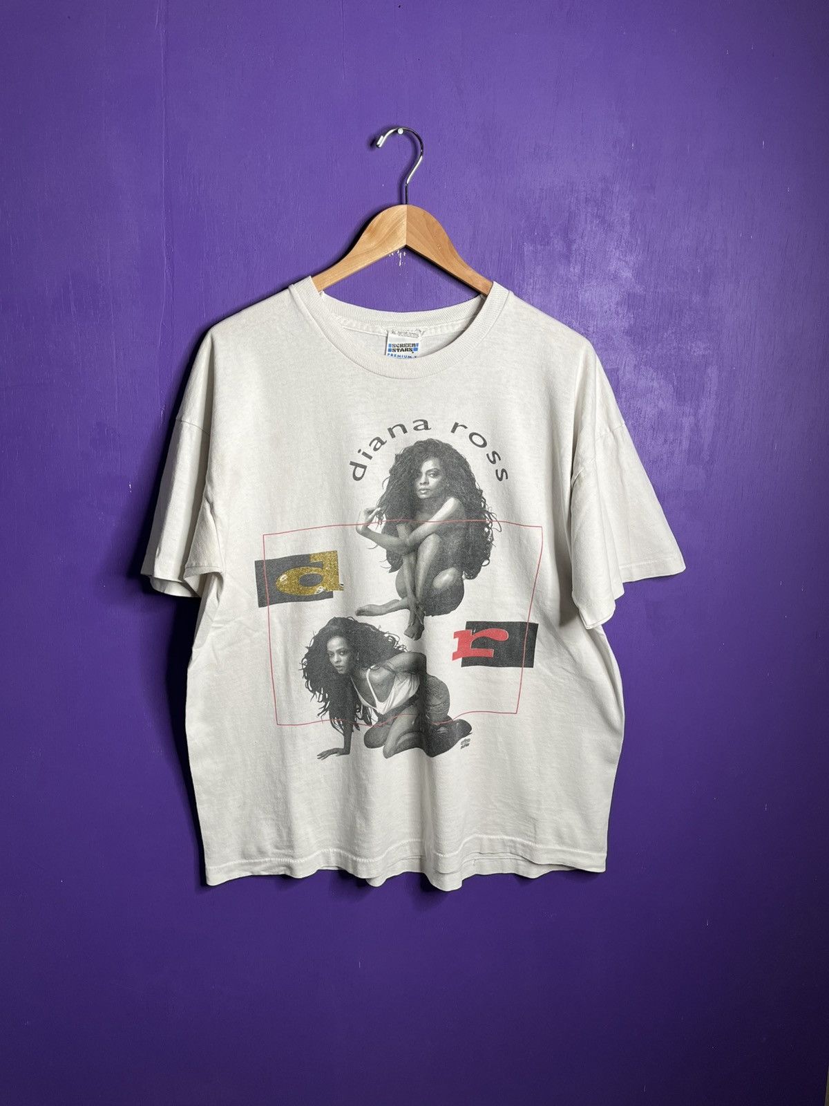 Band Tees × Vintage Vintage 90s Diana Ross extended tour t-shirt Size US XL / EU 56 / 4 - 1 Thumbnail