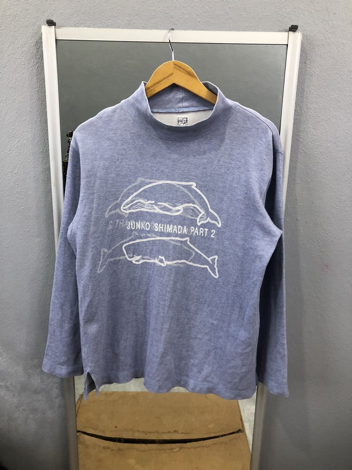 Junko Shimada 90s Part 2 by Junko Shimada Whale Mockneck Sweatshirt Size M / US 6-8 / IT 42-44 - 1 Thumbnail