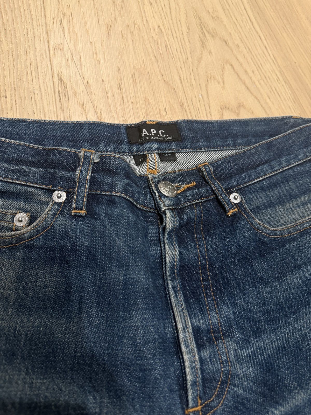 A.P.C. Warn In Blue APC Jeans Size US 31 - 2 Thumbnail