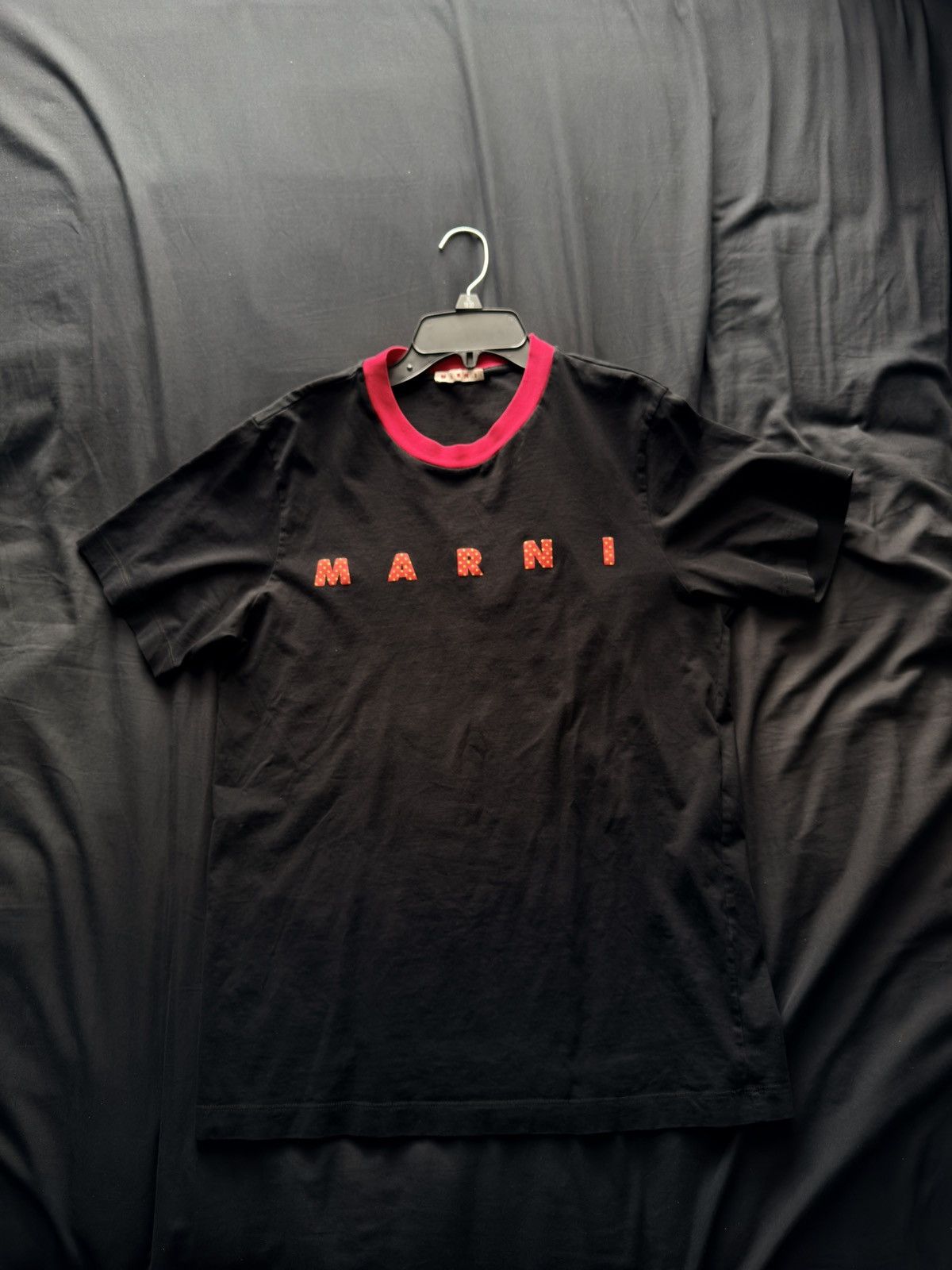 Marni Marni Logo Ringer Tee Size US S / EU 44-46 / 1 - 1 Thumbnail